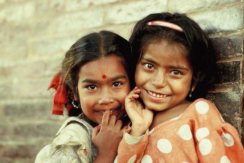Geschwister aus Bhaktapur