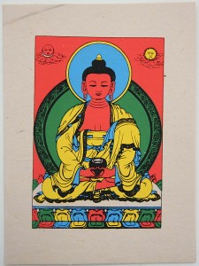 Grußkarte, Amithaba-Buddha