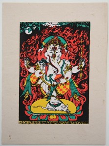 Grußkarte, Ganesh