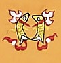 Buddhistisches Glückssymbol Fischpaar