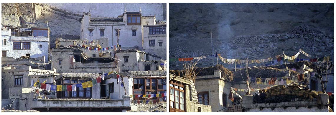 Gebetsfahnen in Leh Ladakh