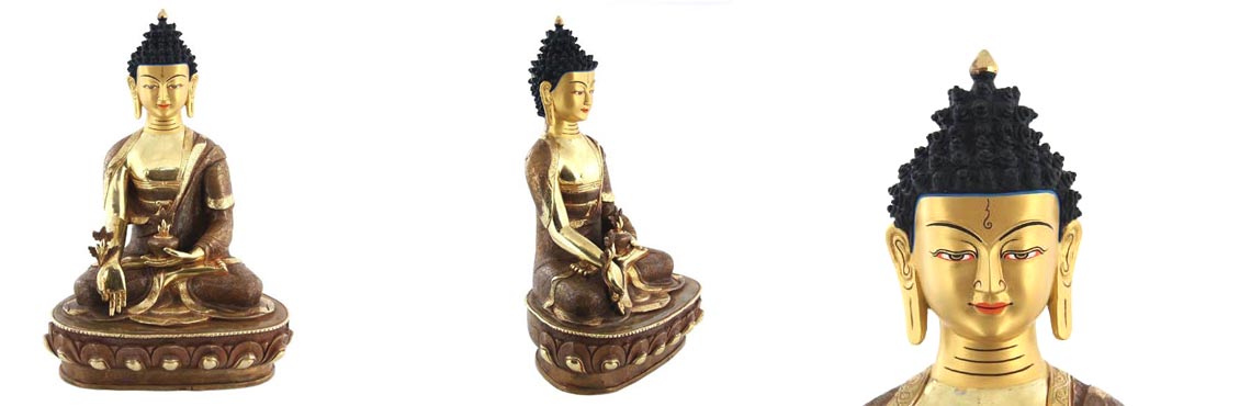medizin buddha vergoldet nepal