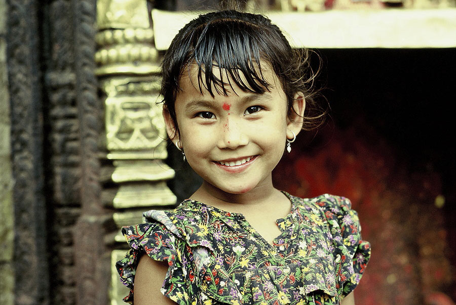 mädchen aus bhaktapur, nepal