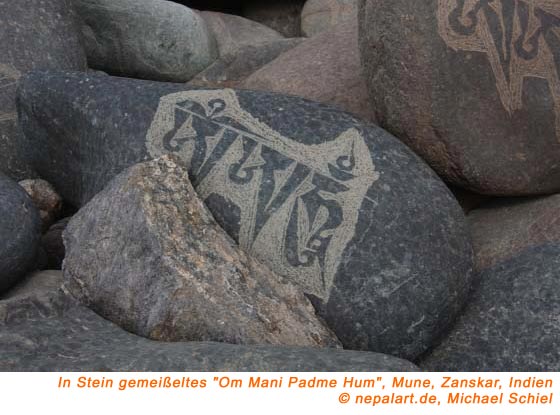 Om Mani Steine bei Mune in Zanskar