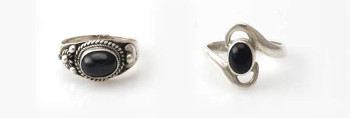 Ringe mit Black Star