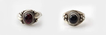 Ringe mit Granat