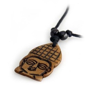 Yak Horn Anhänger - Buddha Kopf 2