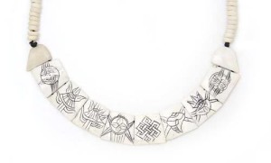 Yak-Horn Kette "Eight Lucky Symbols"