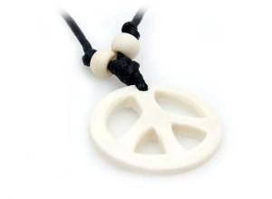 Yak Horn Anhänger, Peace 2