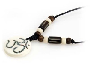 Om Anhänger aus Horn/Stein - Tibet-Style 3
