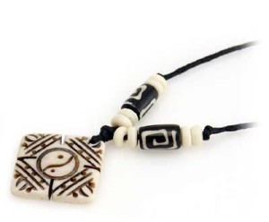Yak Horn Anhänger - Tibet-Style, Vishvavajra 1