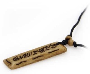 Yak Horn Anhänger, Om Mani Padme Hum 17