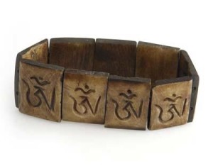 Yak Horn Armband "Om-Zeichen" aus Nepal