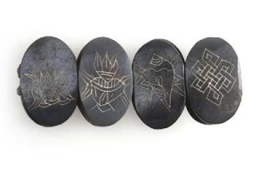 Yak Horn Armband "Eight Lucky Symbols" aus Nepal