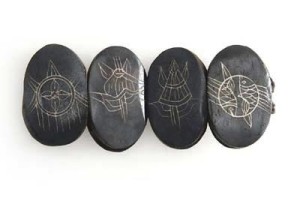 Yak Horn Armband "Eight Lucky Symbols" aus Nepal