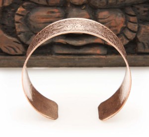 Eight Lucky Symbols Armreif, Kupfer