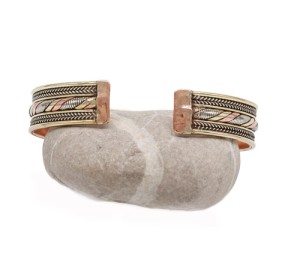 Drei Metalle Armreif