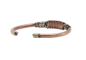 Drei Metalle Armreif, schmall, Nepaldesign 2