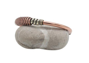 Drei Metalle Armreif, schmall, Nepaldesign 2