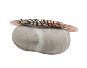 Drei Metalle Armreif, schmall, Nepaldesign 3