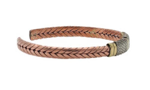 Drei Metalle Armreif, schmall, Nepaldesign 1