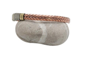 Drei Metalle Armreif, schmall, Nepaldesign 1