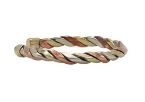 Drei Metalle Armreif, schmall, Nepaldesign 4