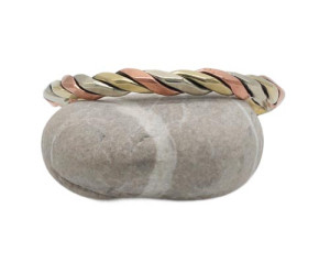Drei Metalle Armreif, schmall, Nepaldesign 4
