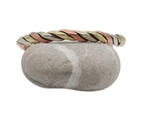 Drei Metalle Armreif, schmall, Nepaldesign 4