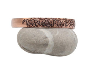 Eight Lucky Symbols Armreif, Kupfer
