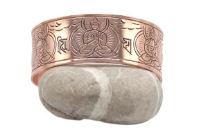 Dhyani Buddhas Armreif aus Kupfer