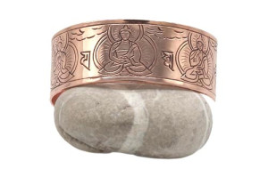 Dhyani Buddhas Armreif aus Kupfer