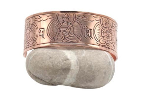 Dhyani Buddhas Armreif aus Kupfer