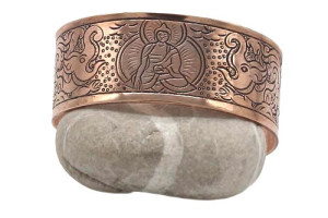 Buddha Sakyamuni Armreif aus Kupfer