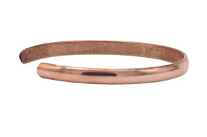 Schlichter Armreif aus Kupfer, schmal