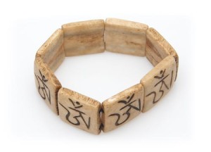 Yak Horn Armband "Om-Zeichen" aus Nepal