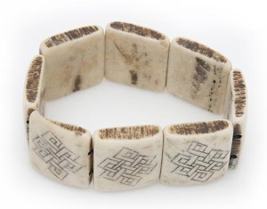 Yak Horn Armband "Endloser Knoten" aus Nepal