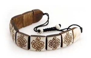 Yak Horn Armband "Endloser Knoten" aus Nepal