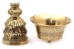 Butterlampen-Ständer, Messing, 160 g