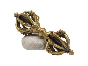 Messing Dorje (Vajra) aus Nepal, 245 g.