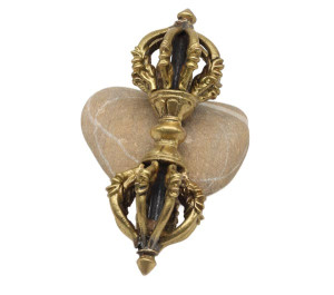 Messing Dorje (Vajra) aus Nepal, 245 g.