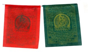 Gebetsfahne - White Tara - aus Nepal - Länge ca. 220 cm