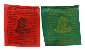 Gebetsfahne - Green Tara - aus Nepal - Länge ca. 220 cm