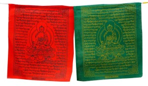 Gebetsfahne - Medizin Buddha - aus Nepal - Länge ca. 220 cm