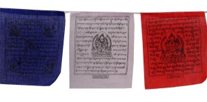Gebetsfahne - Baumwolle - aus Nepal - Länge ca. 130 cm
