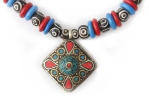Yak-Horn Kette, Nepal Design 12