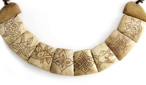 Yak-Horn Kette "Eight Lucky Symbols"