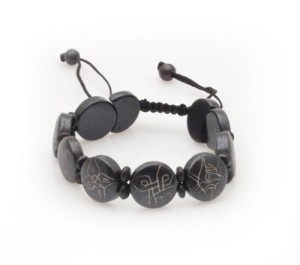 Yak Horn Armband "Eight Lucky Symbols" aus Nepal