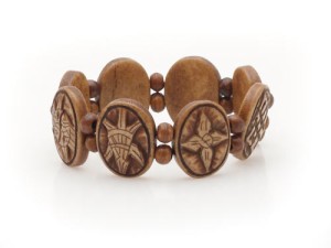 Yak Horn Armband "Eight Lucky Symbols" aus Nepal