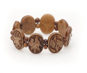 Yak Horn Armband "Eight Lucky Symbols" aus Nepal